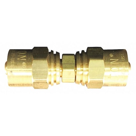Reusable Brass Hose Mender 1/4" ID PK10 by USA Milton Pneumatic Push On Hose Fittings