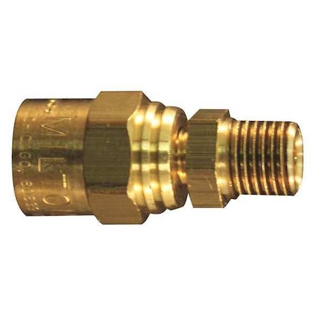 Reusable Hose End 1/4 MNPT 5/8" PK10 by USA Milton Pneumatic Push On Hose Fittings