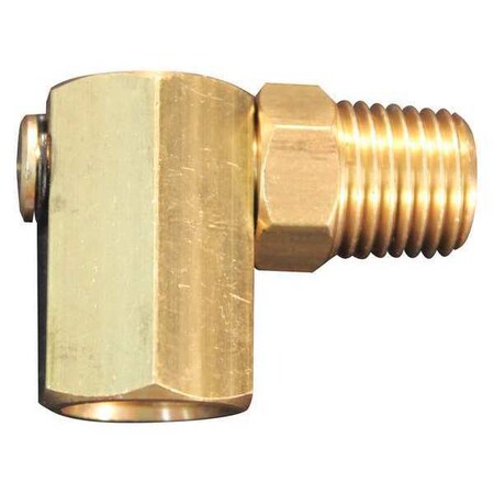 L Swivel Adapter 1/4" NPT PK10 by USA Milton Pneumatic Hose Quick Connect Fittings