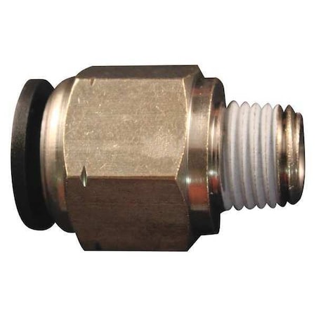 PTC Tube Fitting 1/4" MNPT 1/2" OD PK10 by USA Milton Pneumatic Push On Hose Fittings