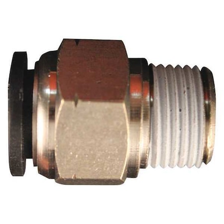 PTC Tube Fitting 1/2" MNPT 1/2" OD PK10 by USA Milton Pneumatic Push On Hose Fittings