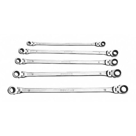 Ratcheting Wrench 5Pc Metric Flexible by USA Mountain Ratcheting Wrenches