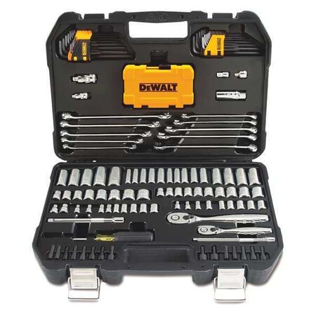 Mechanics Tool Kit w/Case 142 pcs. by USA Dewalt General Hand Tool Kits