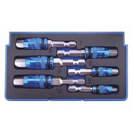 Hex Bit Set Metric 2/1" Int/Ext 6 pcs. by USA Astro Pneumatic Socket Sets