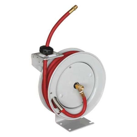 Hose Reel w/Rubber Hose 3/8"x50 ft. by USA Astro Pneumatic Spring Return Hose Reels