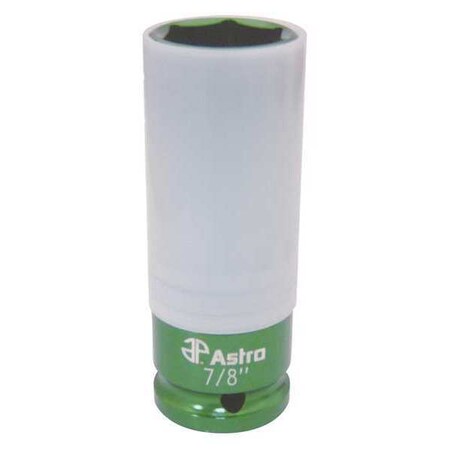 Socket 7/8" 1/2" D 12Pt Deep by USA Astro Pneumatic Sockets