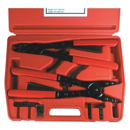 Snap Ring Plier Set 16" Large 2 pcs. by USA Astro Pneumatic Retaining & Lock Ring Pliers