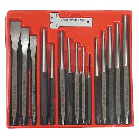 Punch/Chisel Set 16 pcs. by USA Astro Pneumatic Metal Cutting Snips & Sheet Metal Tools