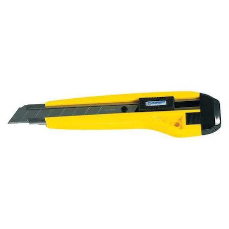 Snap Utility Knife 8 Pt Yel/Blk PK25 by USA Steel Track Utility Knives