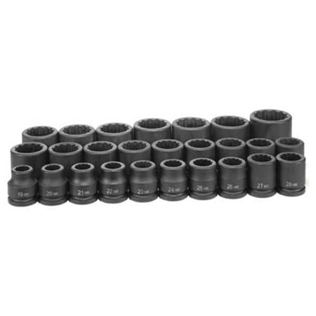 Duo Socket 1/4"Dx7mm D Type 8126M by USA Grey Pneumatic Sockets