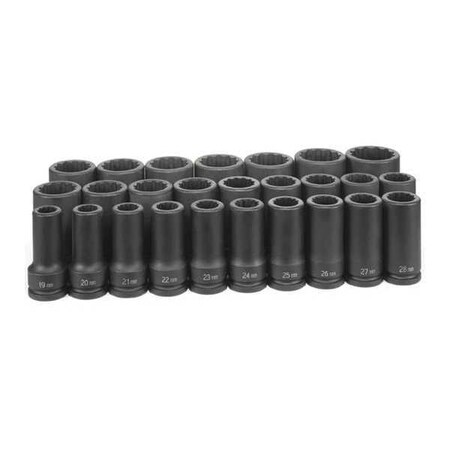 Duo Socket 1/4"Dx8mm Standard Type 8126MD by USA Grey Pneumatic Sockets