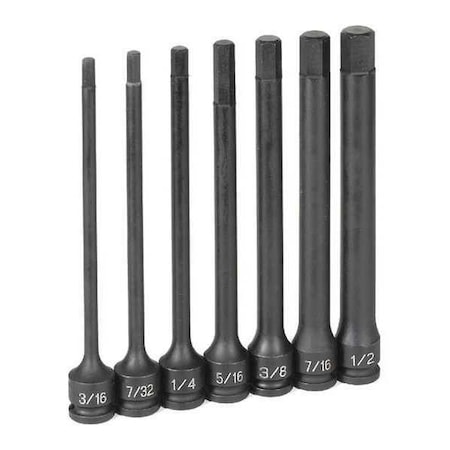Frac Hex Driver Set 3/8"D 7pcs. by USA Grey Pneumatic Nut Driver Sets