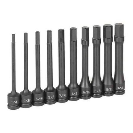 L Hex Socket 1/2"D SEA by USA Grey Pneumatic Sockets