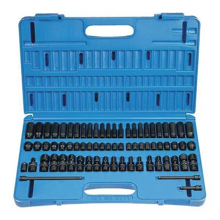 Master Set 1/4"Surface D 71 pcs. by USA Grey Pneumatic Socket Sets