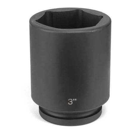 Socket 1"Dx3" D by USA Grey Pneumatic Sockets