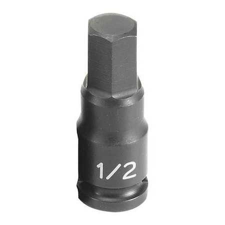Impact Socket 1/2" 3/8"D Hex Male by USA Grey Pneumatic Sockets