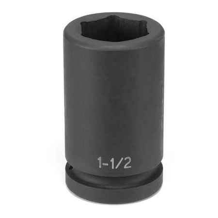 Socket 1 1/2" 1"D Impact 6pt. D by USA Grey Pneumatic Sockets