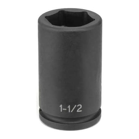Budd Impact Socket 1 1/2" 3/4"D D by USA Grey Pneumatic Sockets