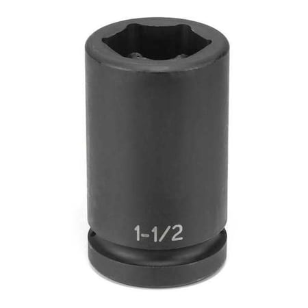 Socket 1 1/2" 1"D Wheel Impact 6pt. by USA Grey Pneumatic Sockets
