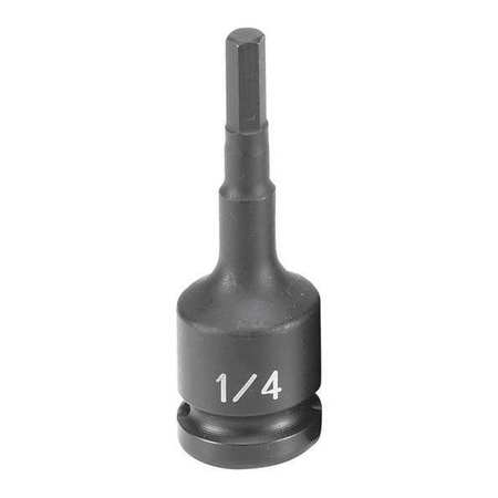 Grey Pneumatic Impact Socket 1/4" 1/2"D Hex Technical Info
