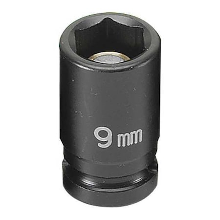 Socket 1/4"D 9mm Magnetic by USA Grey Pneumatic Sockets