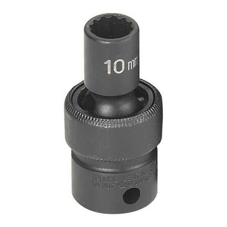 Socket 10mm 3/8"D Impact Univ 12pt. Blk by USA Grey Pneumatic Sockets