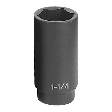 Impact Socket 1 1/4" 1/2"D 6pt. D by USA Grey Pneumatic Sockets