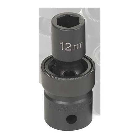 Grey Pneumatic Socket 12mm 1/2"D Impact Univ 6pt. Technical Info