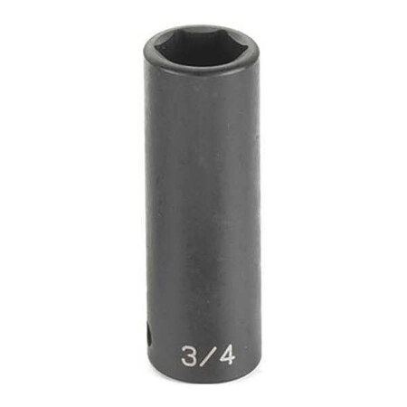 Impact Socket 1 11/16" 1/2"D 6pt. D Blk by USA Grey Pneumatic Sockets