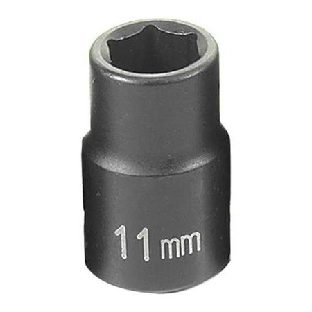 Socket 11mm 3/8"D Impact 6pt. by USA Grey Pneumatic Sockets