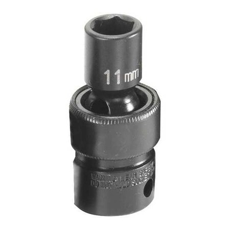 Socket 11mm 3/8"D Impact Univ 6pt. by USA Grey Pneumatic Sockets