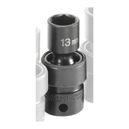Socket 13mm 3/8"D Impact Univ 6pt. by USA Grey Pneumatic Sockets