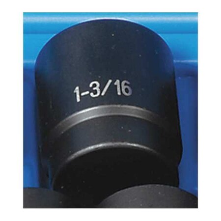Impact Socket 1 3/16" 1/2"D 12pt. by USA Grey Pneumatic Sockets