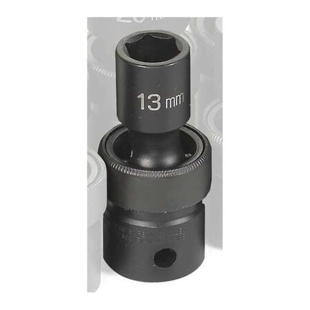 Socket 13mm 1/2"D Impact Univ 6pt. by USA Grey Pneumatic Sockets