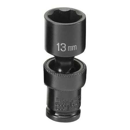 Socket 13mm 1/4"D Impact Univ 6pt. by USA Grey Pneumatic Sockets