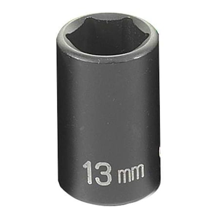 Socket 13mm 3/8"D Impact 6pt. by USA Grey Pneumatic Sockets