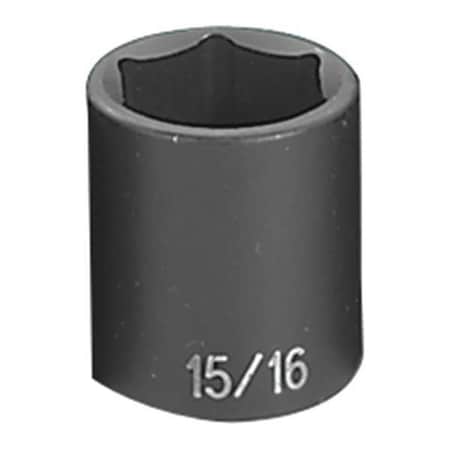 Impact Socket 15/16" 1/2"D 6pt. by USA Grey Pneumatic Sockets