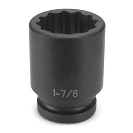 Socket 2 5/8" 1"D 12pt. D Blk by USA Grey Pneumatic Sockets