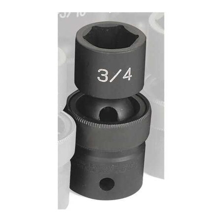 Impact Socket 3/4" 1/2"D Univ 6pt. by USA Grey Pneumatic Sockets
