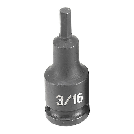 Impact Socket 3/16" 3/8"D Hex M by USA Grey Pneumatic Sockets