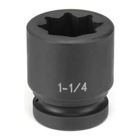 Grey Pneumatic Socket 1 1/8" 1"D Impact 8pt. Blk Technical Info