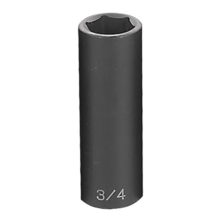 Impact Socket 3/4" 1/2"D 6pt. D by USA Grey Pneumatic Sockets