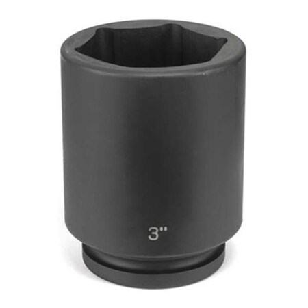 Socket 3 1/8" 1"D Impact 6pt. Blk by USA Grey Pneumatic Sockets