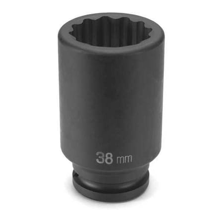 Socket 3/4"Dx38mm D 12pt. by USA Grey Pneumatic Sockets