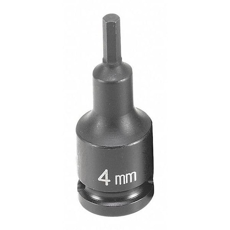 Socket 4mm 3/8"D Impact Hex Male by USA Grey Pneumatic Sockets