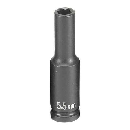 Socket 5.5mm 1/4"D Impact 6pt. D by USA Grey Pneumatic Sockets