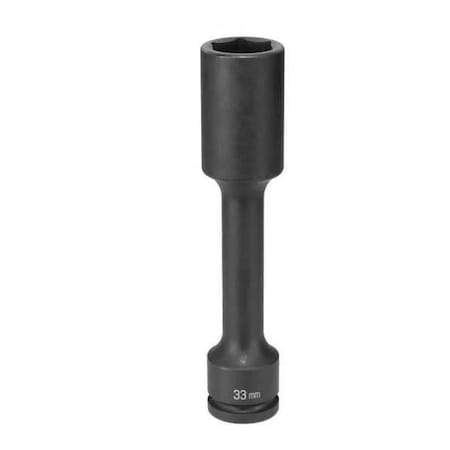 Socket 33mm 3/4"D Impact Hex 6pt. Lg by USA Grey Pneumatic Sockets