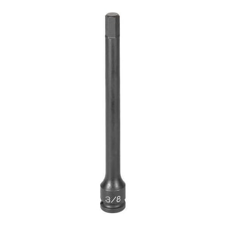 Socket 6mm 3/8"D Impact Hex Lg M Blk by USA Grey Pneumatic Sockets
