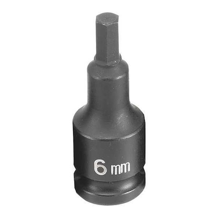Socket 6mm 3/8"D Impact Hex Male by USA Grey Pneumatic Sockets