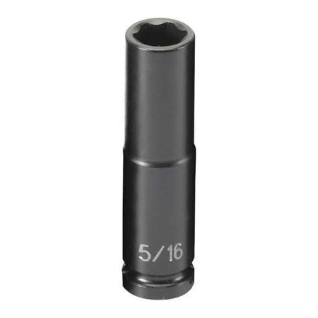 Impact Socket 5/16" 1/4"D 6pt. D by USA Grey Pneumatic Sockets